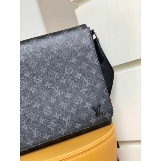 Replica Louis Vuitton District MM Bag Monogram Eclipse M45271