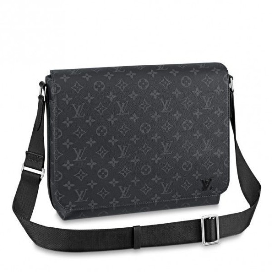 Replica Louis Vuitton District MM Bag Monogram Eclipse M45271