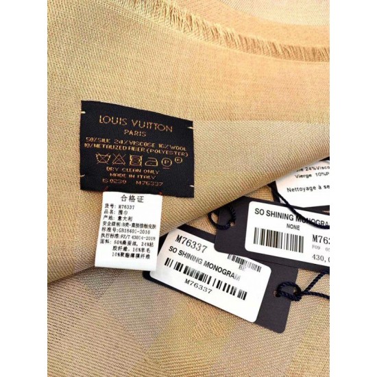 Replica Louis Vuitton So Shine Monogram Shawl M76337