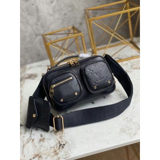 Replica Louis Vuitton Utility Crossbody Bag In Black M80450