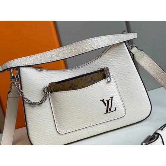 Replica Louis Vuitton White Marelle Bag Epi M80688