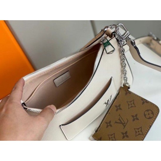 Replica Louis Vuitton White Marelle Bag Epi M80688