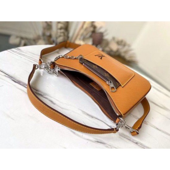 Fake Louis Vuitton Brown Marelle Bag Epi M80794 Replica