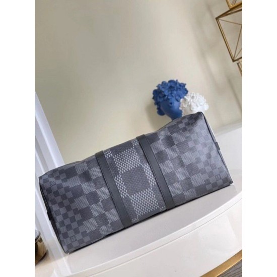 Fake Louis Vuitton Keepall Bandouliere 50 Damier Graphite 3D N50016 Replica