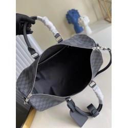 Fake Louis Vuitton Keepall Bandouliere 50 Damier Graphite 3D N50016 Replica