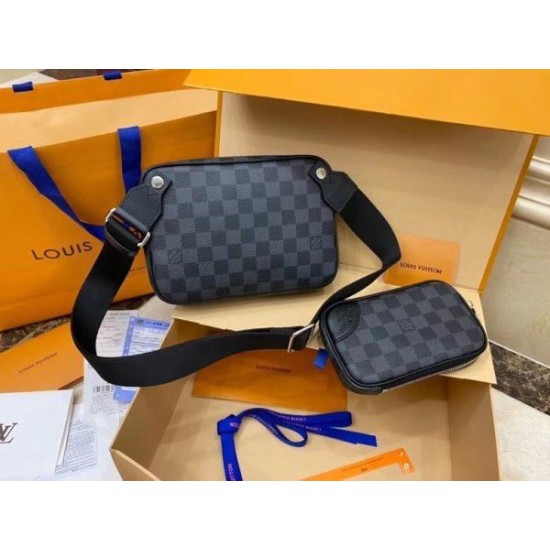 Fake Louis Vuitton Scott Messenger Bag Damier Graphite N50018 Replica