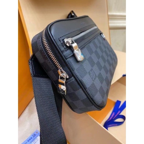 Fake Louis Vuitton Scott Messenger Bag Damier Graphite N50018 Replica
