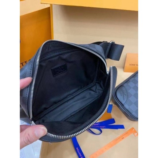 Fake Louis Vuitton Scott Messenger Bag Damier Graphite N50018 Replica