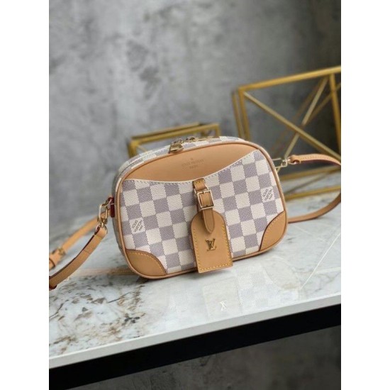 Replica Louis Vuitton Mini Deauville Bag Damier Azur N50048