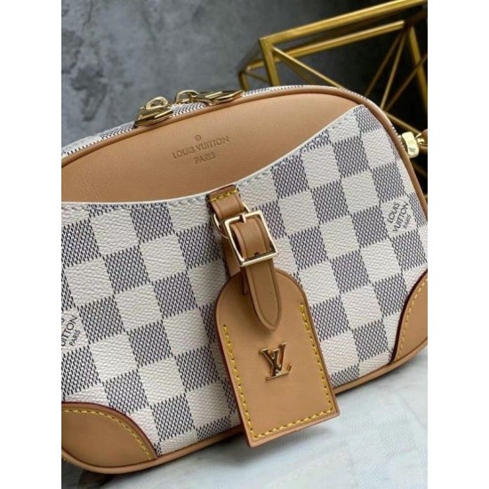 Replica Louis Vuitton Mini Deauville Bag Damier Azur N50048