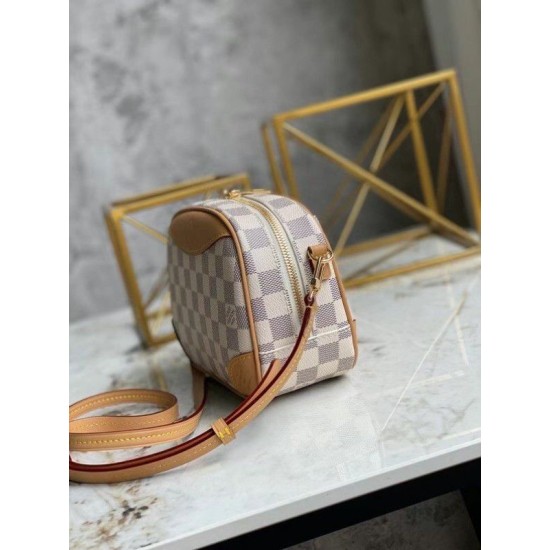 Replica Louis Vuitton Mini Deauville Bag Damier Azur N50048