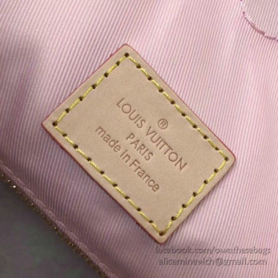 Fake Louis Vuitton Graceful MM Damier Azur Canvas Rose Ballerine N42233 Replica