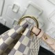 Fake Louis Vuitton Graceful MM Damier Azur Canvas Rose Ballerine N42233 Replica