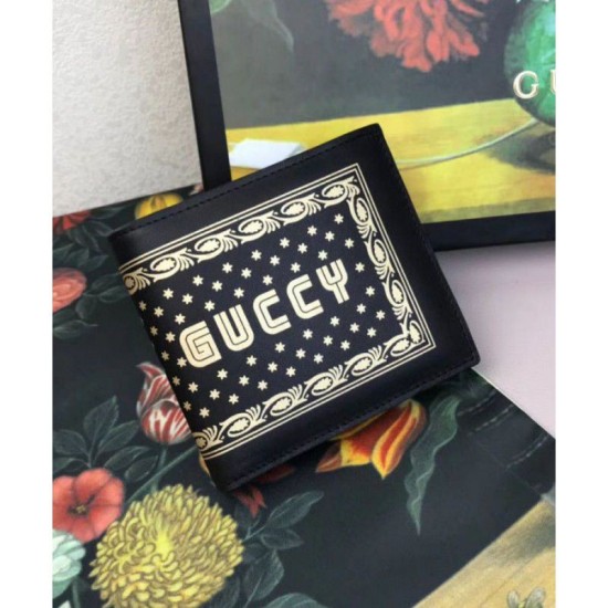 Replica Gucci Guccy bi-fold wallet 510491 Black