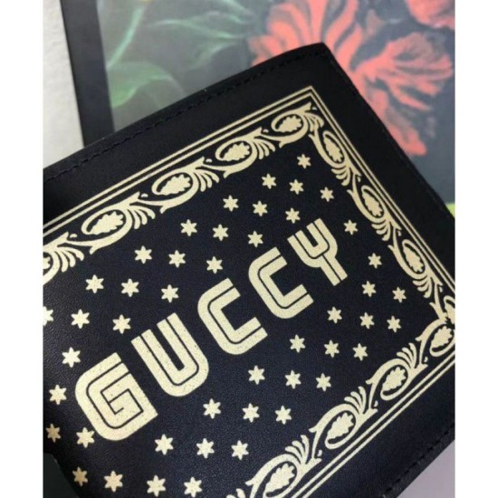 Replica Gucci Guccy bi-fold wallet 510491 Black