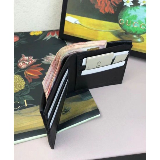 Replica Gucci Guccy bi-fold wallet 510491 Black
