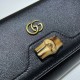 Fake Gucci Diana chain wallet 658243 Black Replica