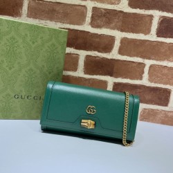 Replica Gucci Diana chain wallet 658243 Blue