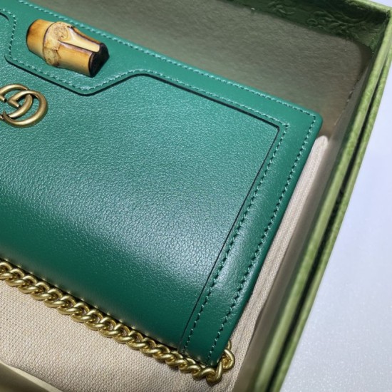 Replica Gucci Diana chain wallet 658243 Blue