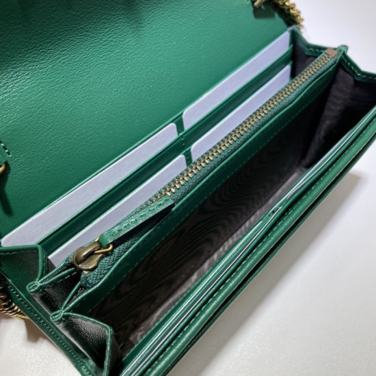 Replica Gucci Diana chain wallet 658243 Blue