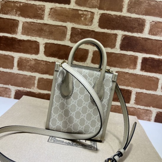 Fake Gucci Mini Tote Bag With Interlocking G 671623 Beige Replica Replica Gucci Mini Tote Bag With Interlocking G 671623 Beige