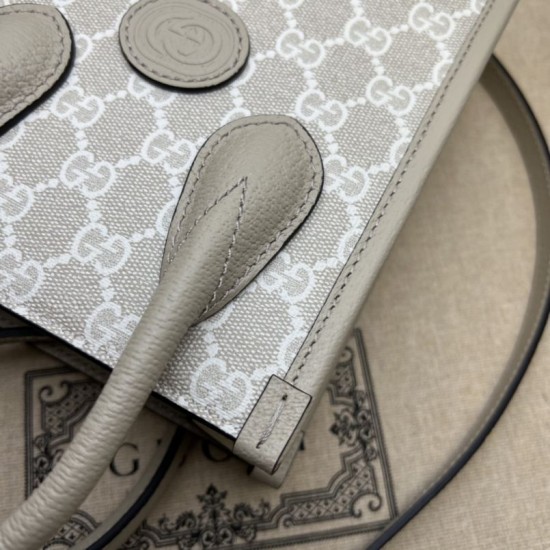 Fake Gucci Mini Tote Bag With Interlocking G 671623 Beige Replica Replica Gucci Mini Tote Bag With Interlocking G 671623 Beige