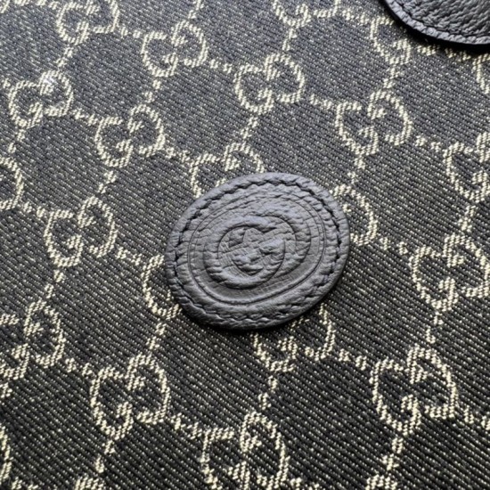 Replica Gucci Medium tote with Interlocking G 674155 Black Replica Gucci Medium tote with Interlocking G 674155 Black