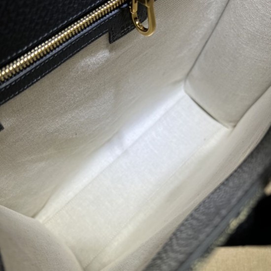 Replica Gucci Medium tote with Interlocking G 674155 Black Replica Gucci Medium tote with Interlocking G 674155 Black
