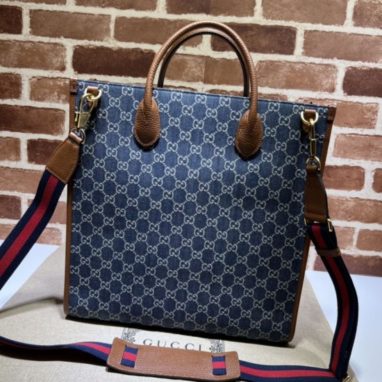Fake Gucci Medium tote with Interlocking G 674155 Coffee Replica Fake Gucci Medium tote with Interlocking G 674155 Coffee Replica