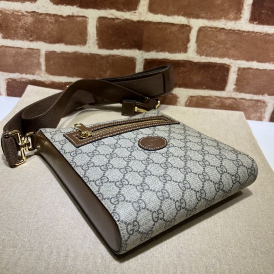 Replica Gucci GG Supreme messenger bag 681021 Coffee