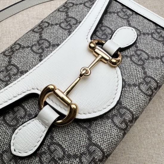 Replica Gucci Horsebit 1955 mini bag 699296 White Replica Gucci Horsebit 1955 mini bag 699296 White