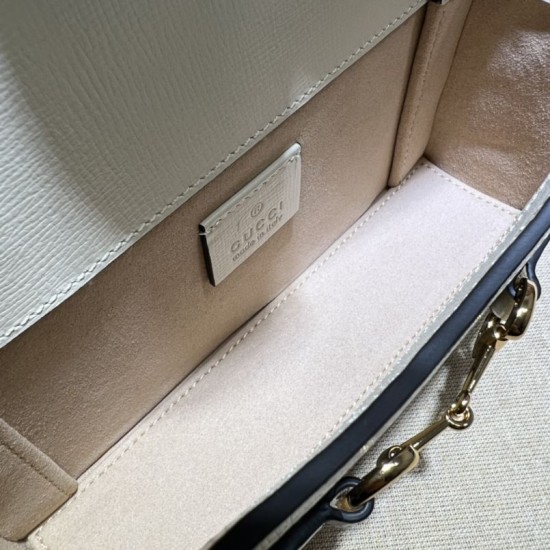Replica Gucci Horsebit 1955 mini bag 699296 White Replica Gucci Horsebit 1955 mini bag 699296 White