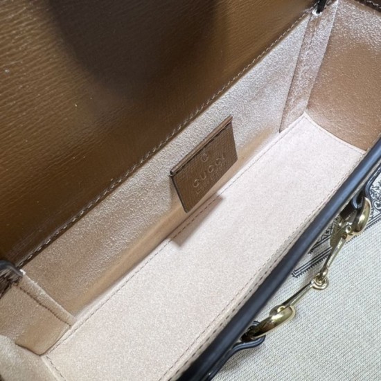 Fake Gucci Horsebit 1955 mini bag 699296 Brown Replica