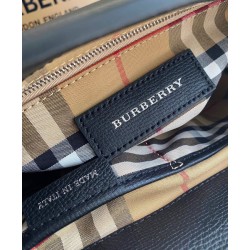 Replica Burberry The Banner Small Leather Bag Black Replica Burberry The Banner Small Leather Bag Black