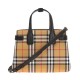 Replica Burberry Banner Small Vintage Check Tote Bag Black Fake Burberry Banner Small Vintage Check Tote Bag Black Replica