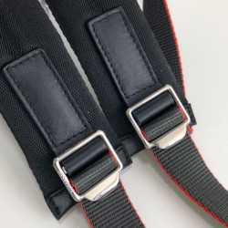 Fake Burberry London Check and Leather Backpack Black Replica
