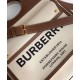 Replica Burberry Medium Two-tone Canvas and Leather Pocket Bag Coffee Fake Burberry Medium Two-tone Canvas and Leather Pocket Bag Coffee Replica