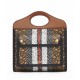Replica Burberry Mini Monogram Stripe E-canvas Pocket Bag Coffee Fake Burberry Mini Monogram Stripe E-canvas Pocket Bag Coffee Replica