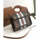 Replica Burberry Mini Monogram Stripe E-canvas Pocket Bag Coffee Fake Burberry Mini Monogram Stripe E-canvas Pocket Bag Coffee Replica