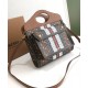 Replica Burberry Mini Monogram Stripe E-canvas Pocket Bag Coffee Fake Burberry Mini Monogram Stripe E-canvas Pocket Bag Coffee Replica