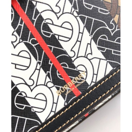 Replica Burberry Mini Monogram Stripe E-canvas Pocket Bag Coffee Fake Burberry Mini Monogram Stripe E-canvas Pocket Bag Coffee Replica