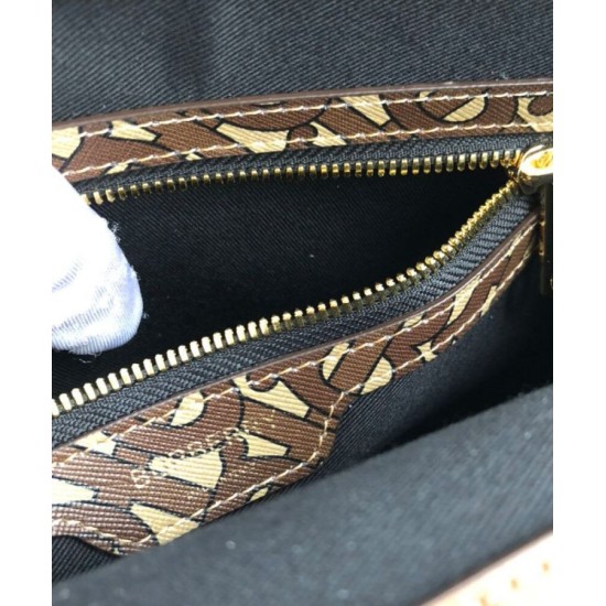 Replica Burberry Mini Monogram Stripe E-canvas Pocket Bag Coffee Fake Burberry Mini Monogram Stripe E-canvas Pocket Bag Coffee Replica