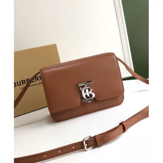 Replica Burberry Small Leather TB Bag Coffee Replica Burberry Small Leather TB Bag Coffee