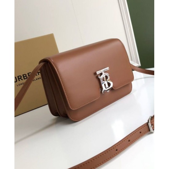 Replica Burberry Small Leather TB Bag Coffee Replica Burberry Small Leather TB Bag Coffee