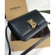 Fake Burberry Small Leather TB Bag Black Replica Replica Burberry Small Leather TB Bag Black