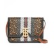 Replica Burberry Small Monogram Stripe E-canvas TB Bag Coffee Replica Burberry Small Monogram Stripe E-canvas TB Bag Coffee