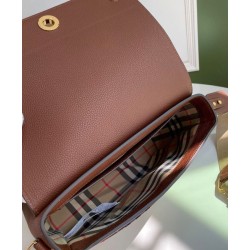 Replica Burberry Leather and Vintage Check Note Crossbody Bag Coffee Replica Burberry Leather and Vintage Check Note Crossbody Bag Coffee