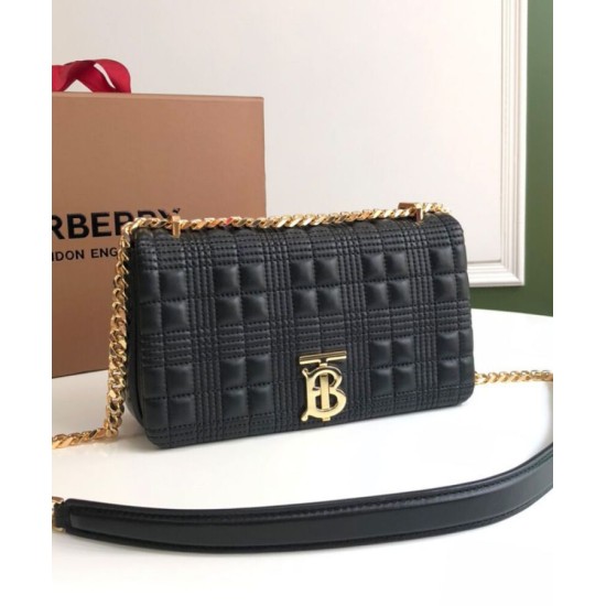 Replica Burberry Small Quilted Lambskin Lola Bag Black Fake Burberry Small Quilted Lambskin Lola Bag Black Replica