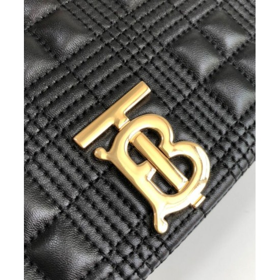 Replica Burberry Small Quilted Lambskin Lola Bag Black Fake Burberry Small Quilted Lambskin Lola Bag Black Replica