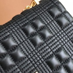 Fake Burberry Small Quilted Lambskin Lola Bag Black Replica